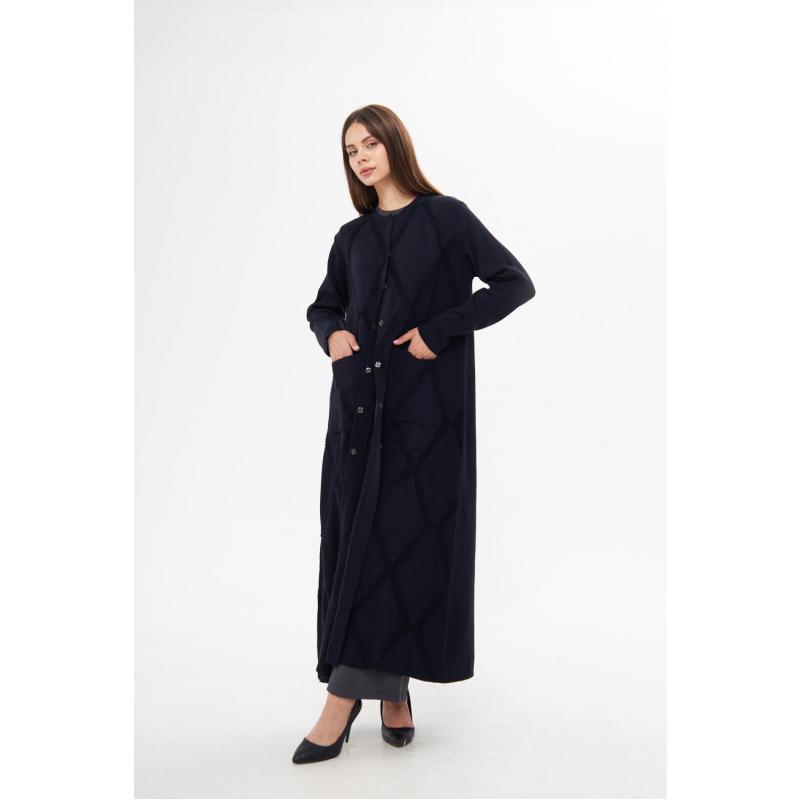 COTON23-1004 FERDA CAPE NAVY BLUE