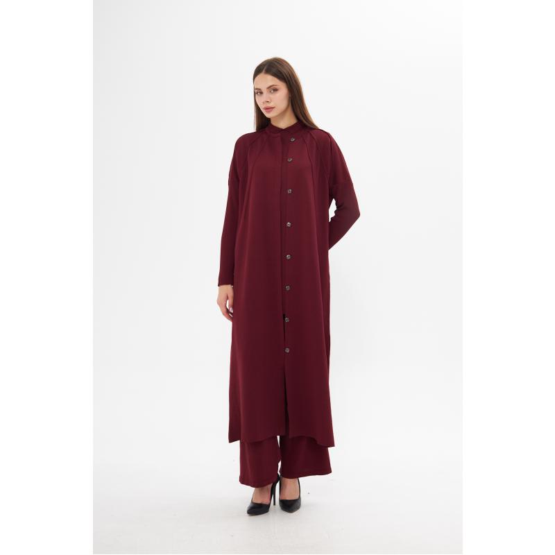 K23-5008 BRIT CAPE claret red