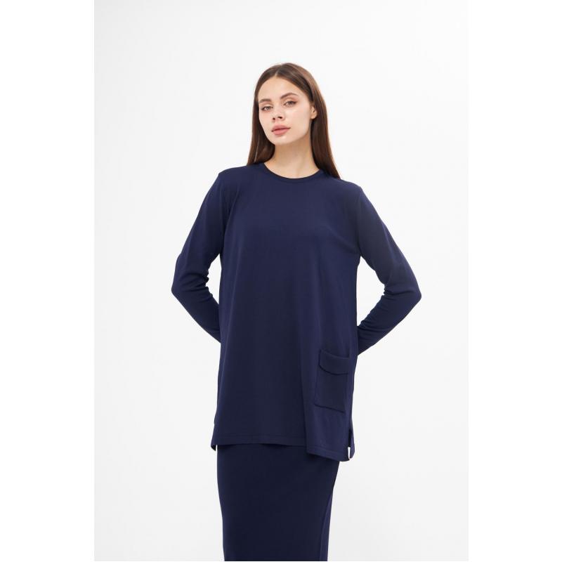 K23-5010 TUNIC WITH POCKETS NAVY BLUE