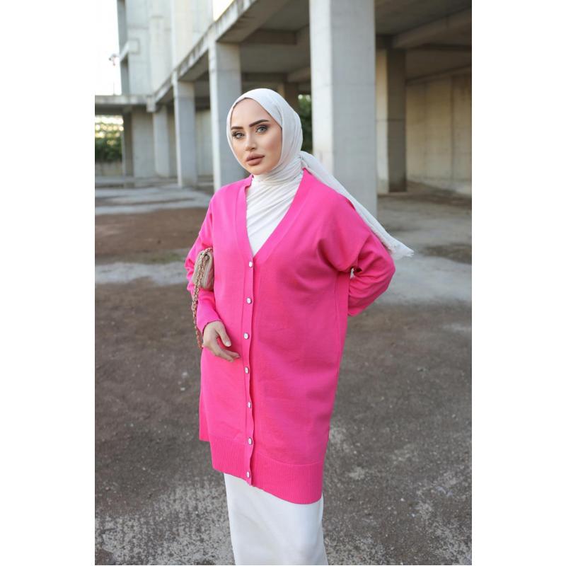 Konfor Hırka Pembe
