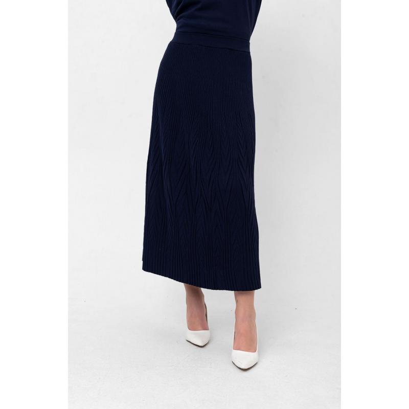 Mercerized New Skirt Navy Blue