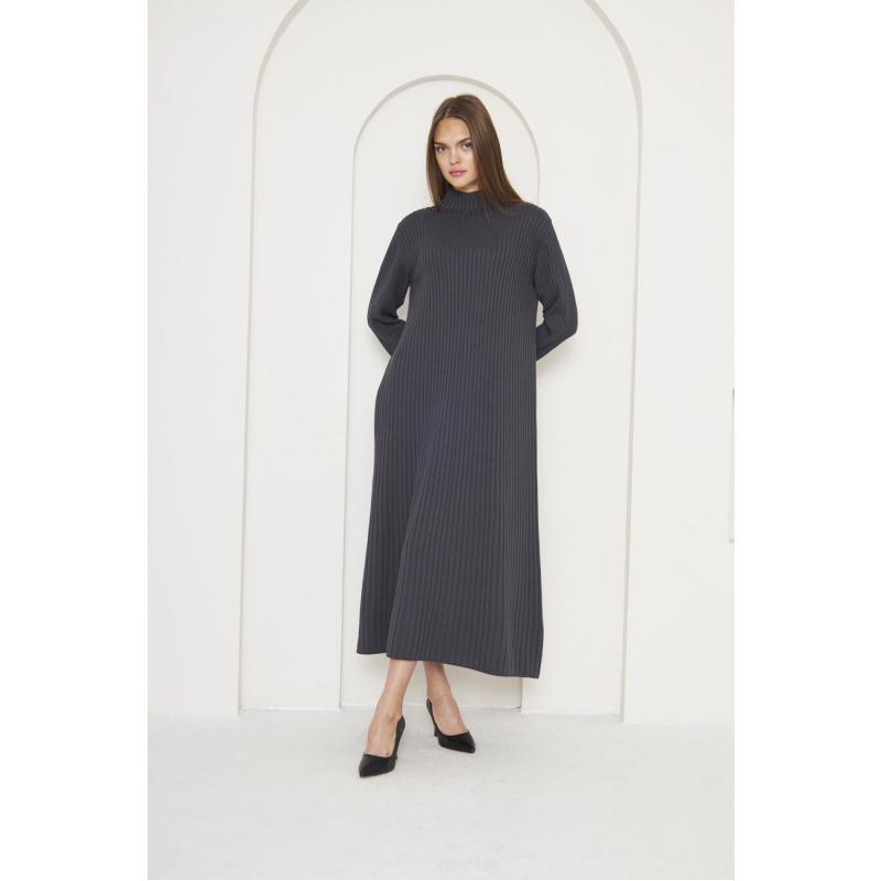 Mercerized Roman Dress Anthracite