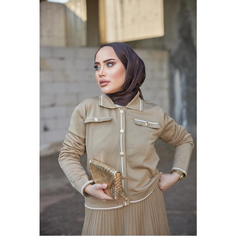 Polo Jacket, Beige