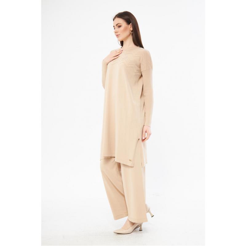 COLD THREAD MERCERIZED ADEN TUNIC BEIGE