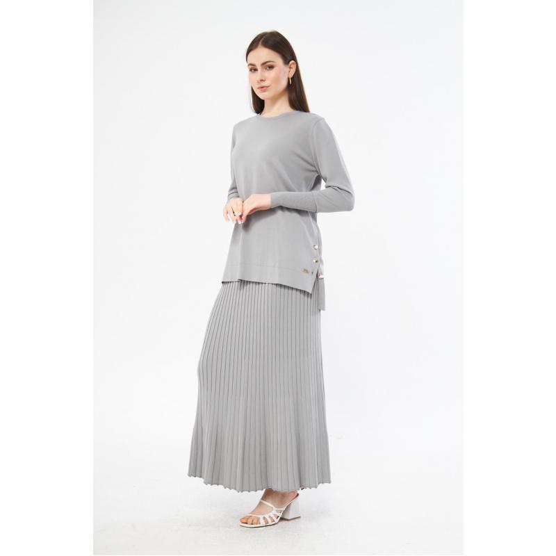RAYON COLD THREAD MERCERIZED ASMIN SUIT GRAY