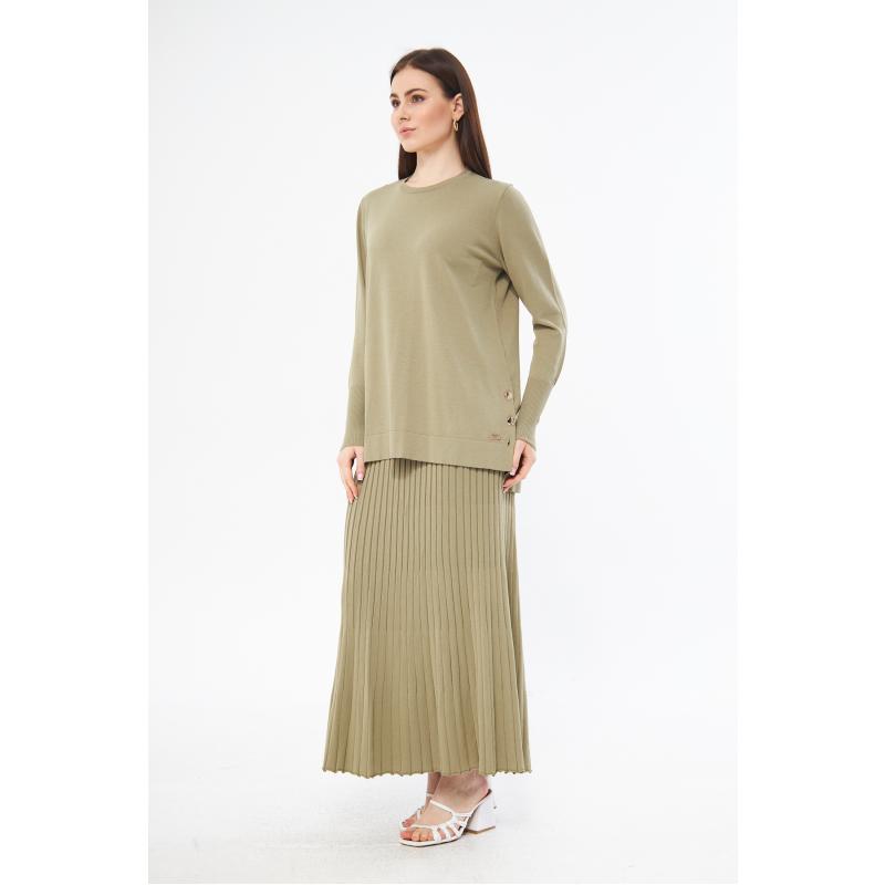 RAYON COLD YARN MERCERIZED ASMIN SUIT KHAKI