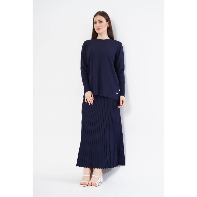 RAYON COLD THREAD MERCERIZED ASMIN SUIT DARK BLUE