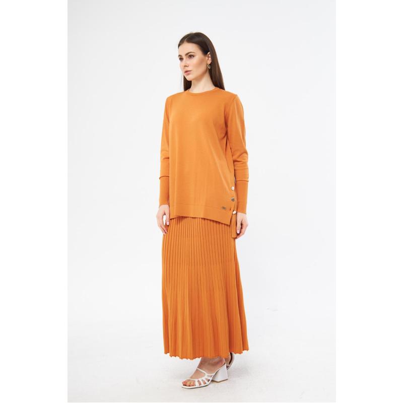 RAYON SOĞUK İPLİK MERSERİZE ASMİN TAKIM ORANJ