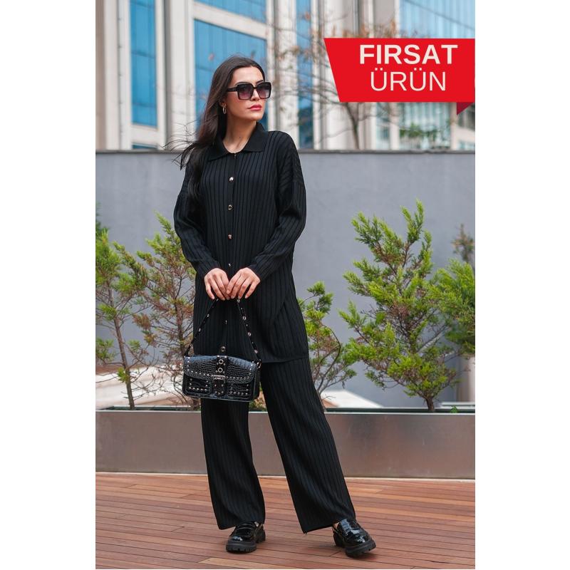 Knitwear Mercerized Roving Set Black