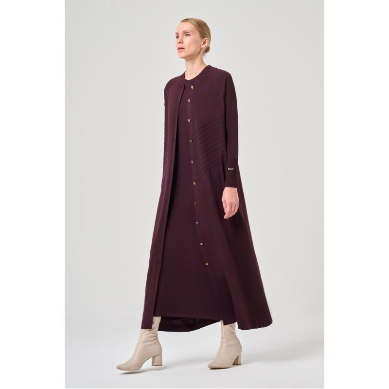 Merserize İtalyan Hırka Bordo