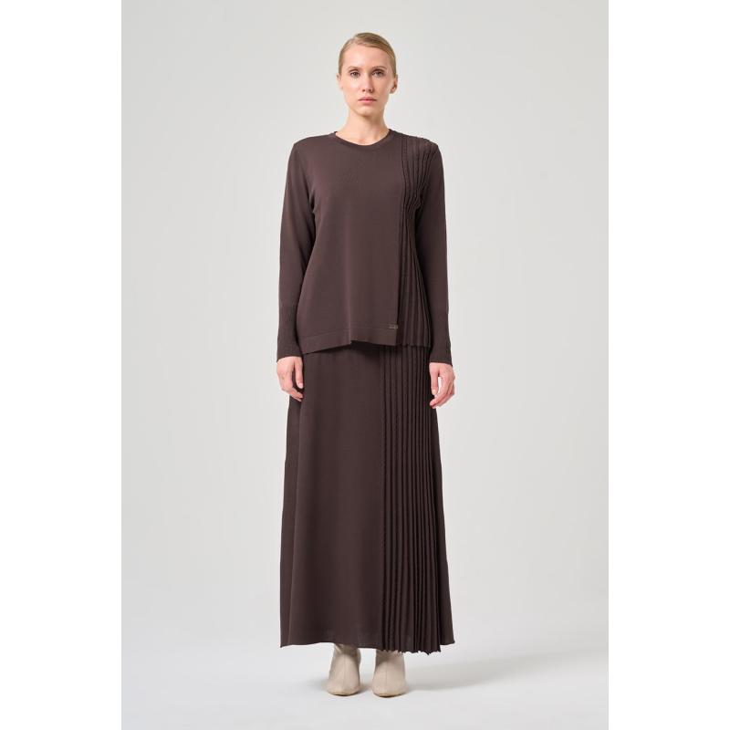 Rayon Soğuk İp Şerit Takım Kahve